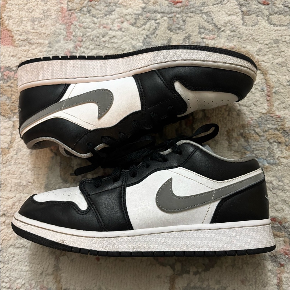 Black white and grey Jordan 1